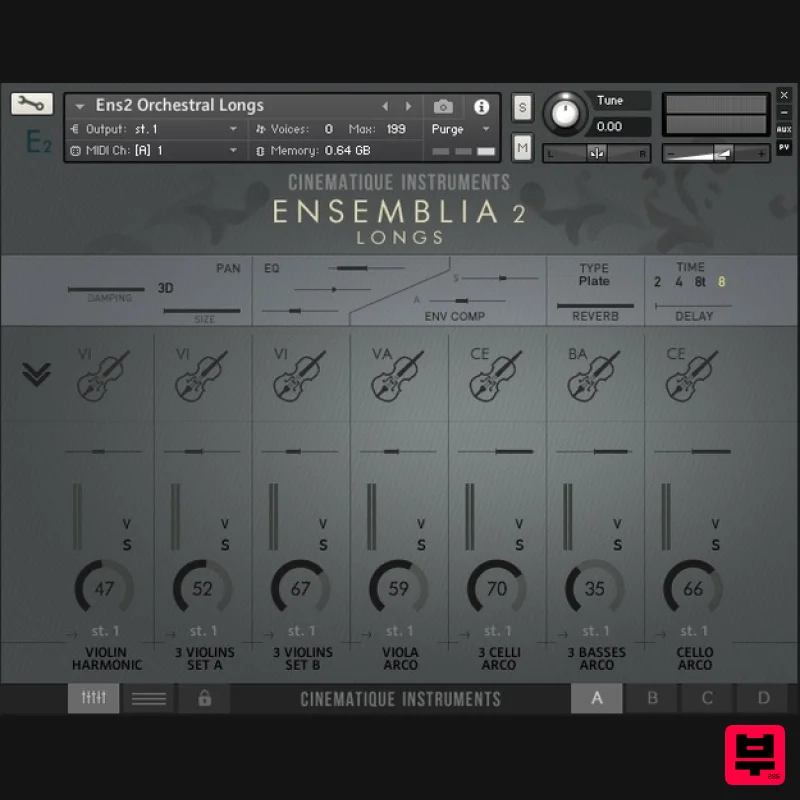 Cinematique Instruments Ensemblia 2: Orchestral Longs - Professional Music Instrument Photo