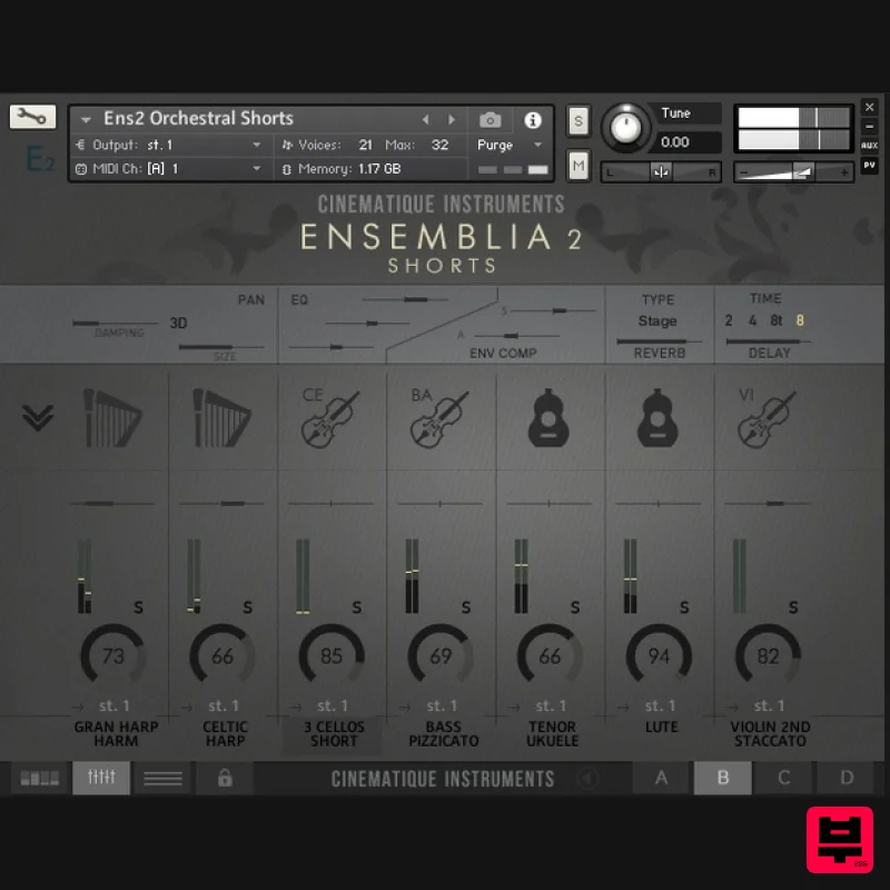 Cinematique Instruments Ensemblia 2: Orchestral Shorts - Professional Music Instrument Photo
