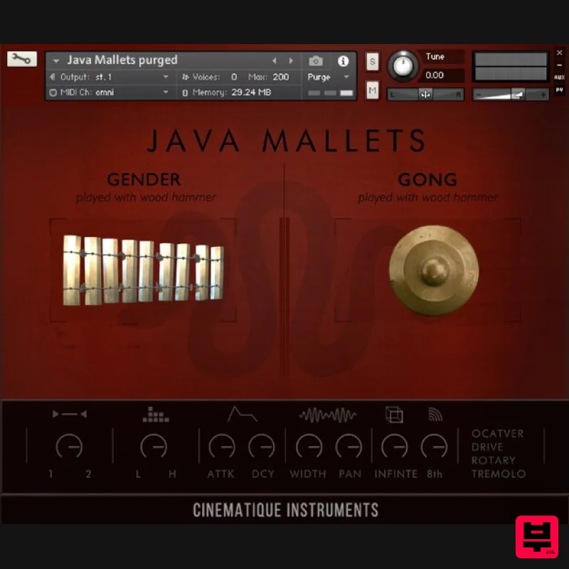 Cinematique Instruments Java Mallets - Professional Music Instrument Photo