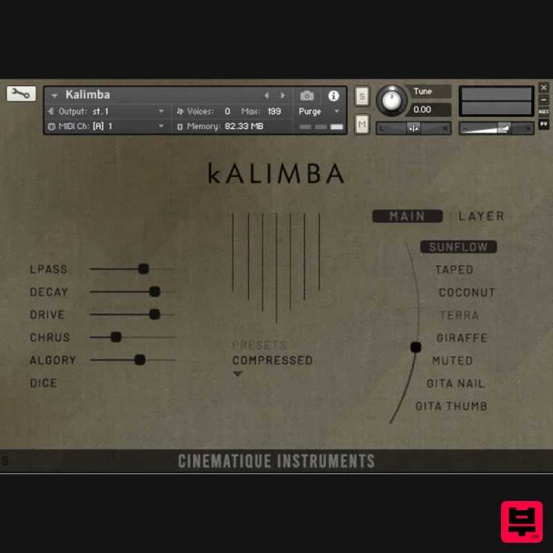 Cinematique Instruments Kalimba - Professional Music Instrument Photo