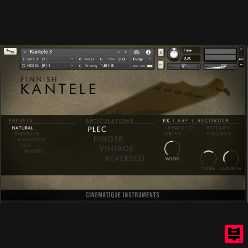 Cinematique Instruments Kantele v2.5 - Kontakt Instrument