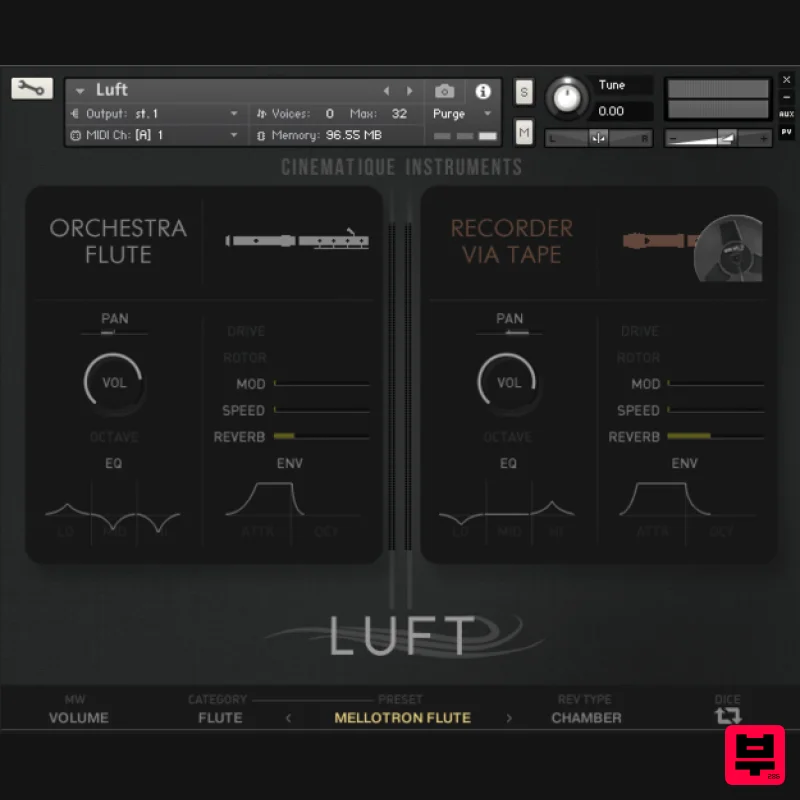 Cinematique Instruments Luft - Kontakt Instrument