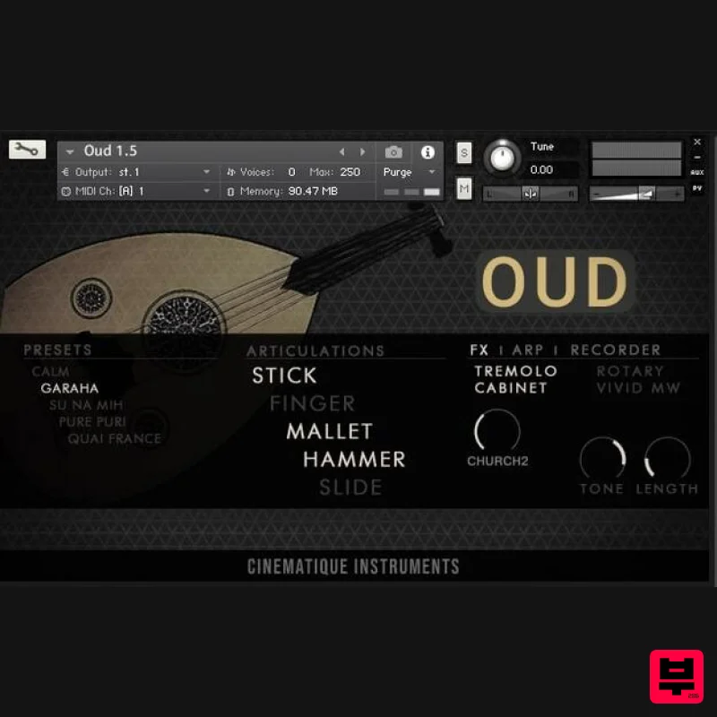 Cinematique Instruments Oud v1.5 - Kontakt Instrument