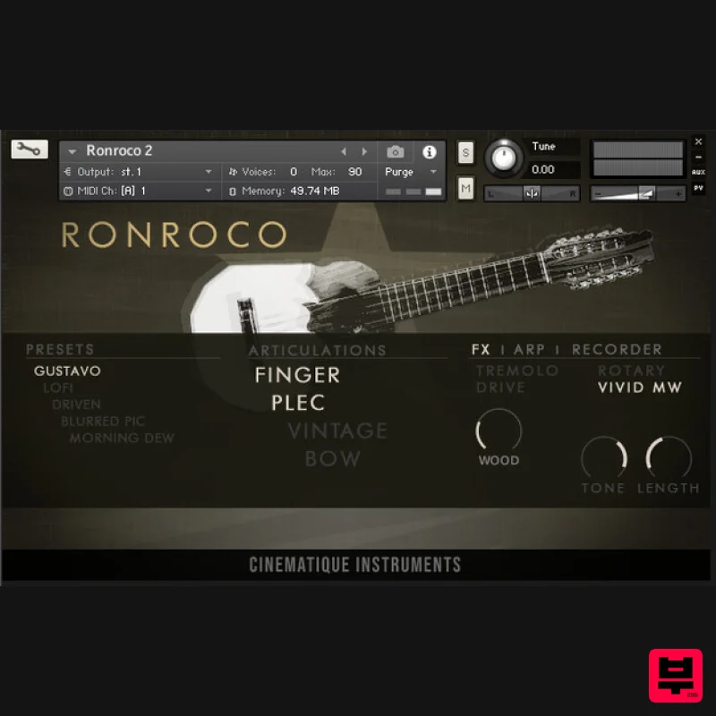 Cinematique Instruments Ronroco v2 - Professional Music Instrument Photo