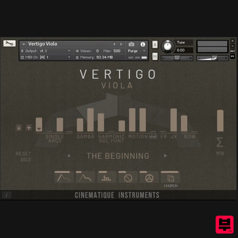 Cinematique Instruments Vertigo Viola - Professional Music Instrument Photo