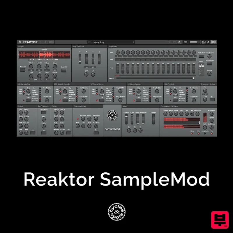 Cycles & Spots Reaktor SampleMod - Reaktor Instrument