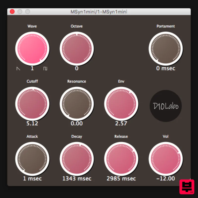 D10Labo MSyn1mini - Synth