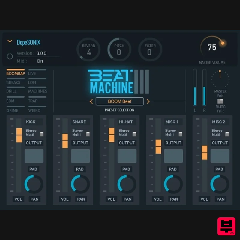 DopeSONIX Beat Machine 3 - Drum Machine