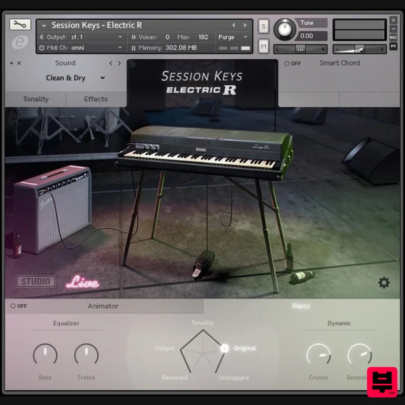 e-instruments Session Keys Electric R - Kontakt Instrument
