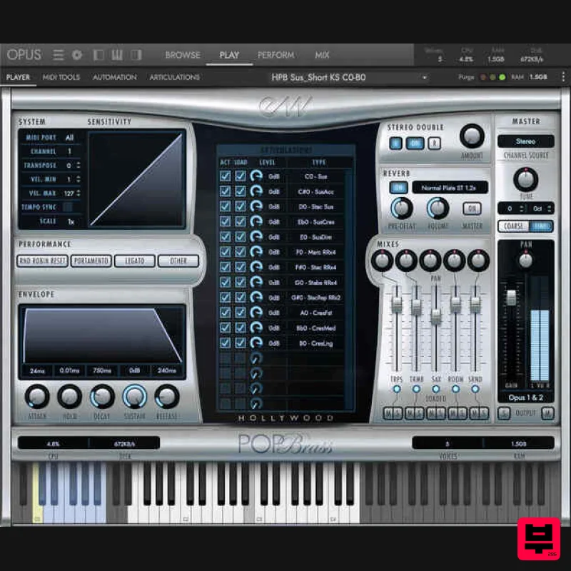EastWest Sounds Hollywood Pop Brass - Virtual Instruments