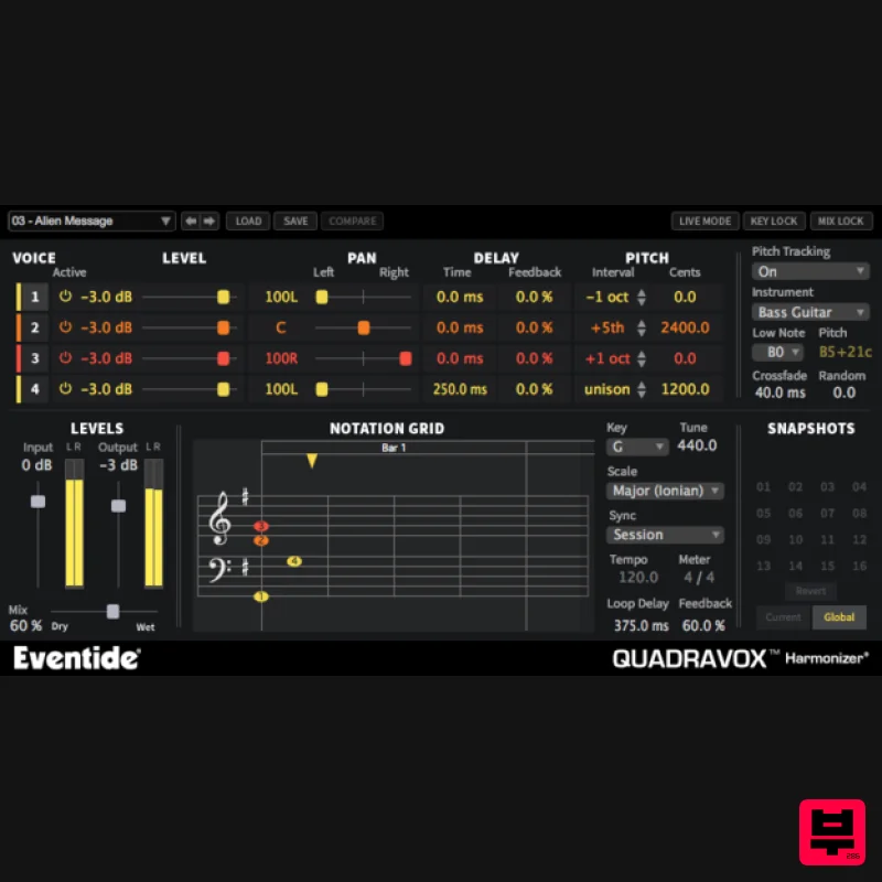 Eventide Quadravox - Pitch Shifter