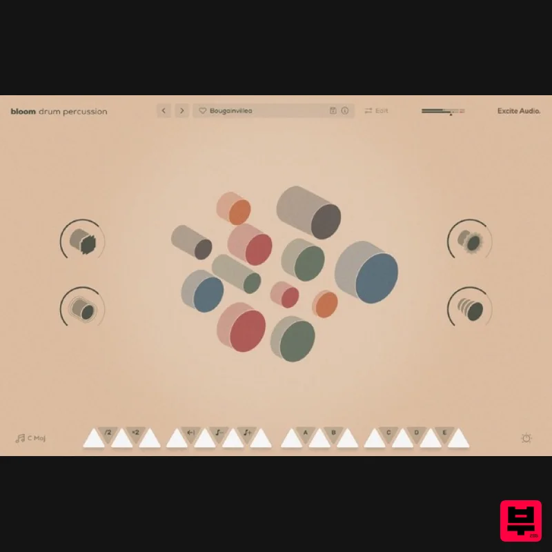 Excite Audio Bloom Drum Percussion Lite - Virtual Instruments