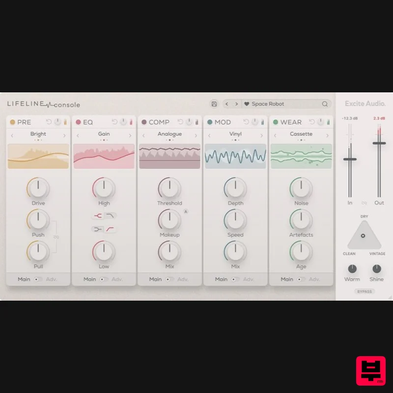 Excite Audio Lifeline Console Lite - Channel Strip