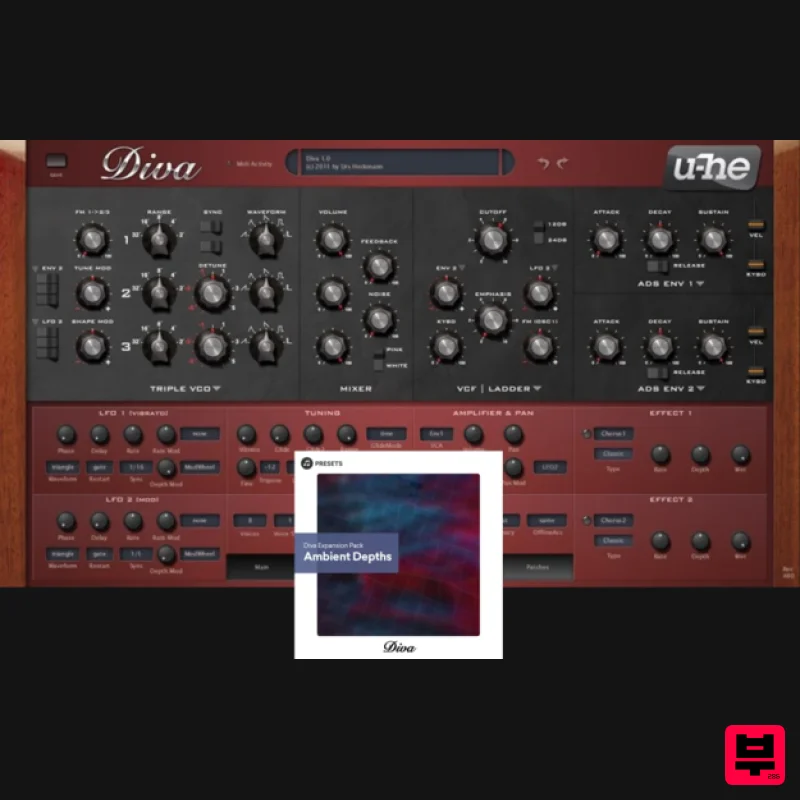 Plugin Boutique u-he Diva + Free Ambient Depths Expansion - Synth