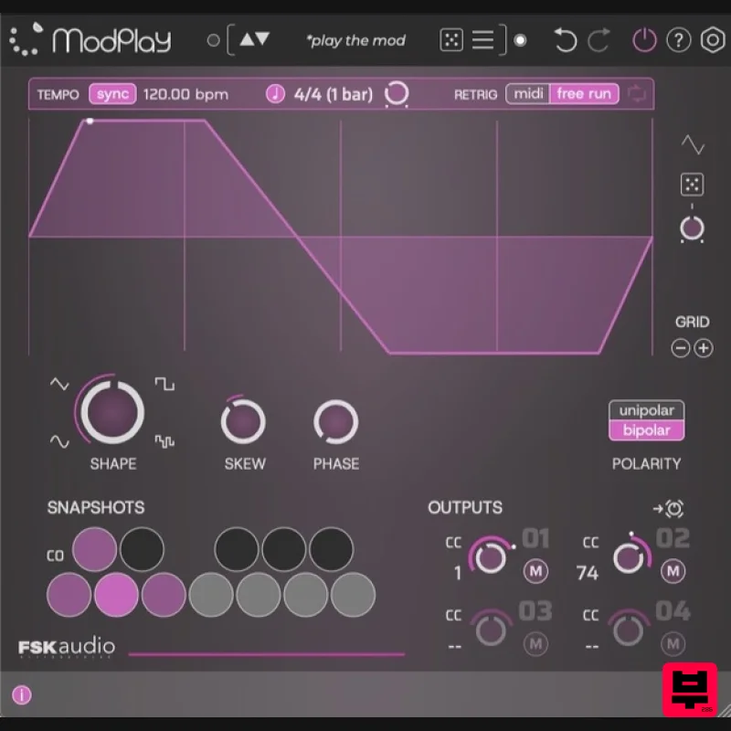FSK Audio ModPlay - Modulator