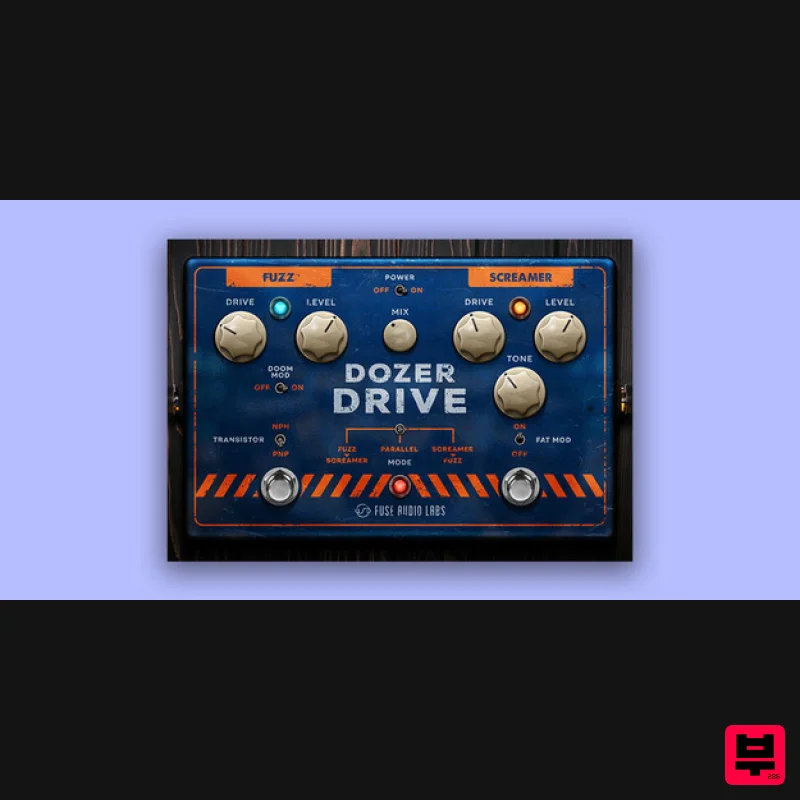 Fuse Audio Labs Dozer Drive – Dual Drivology Pedal - Distortion