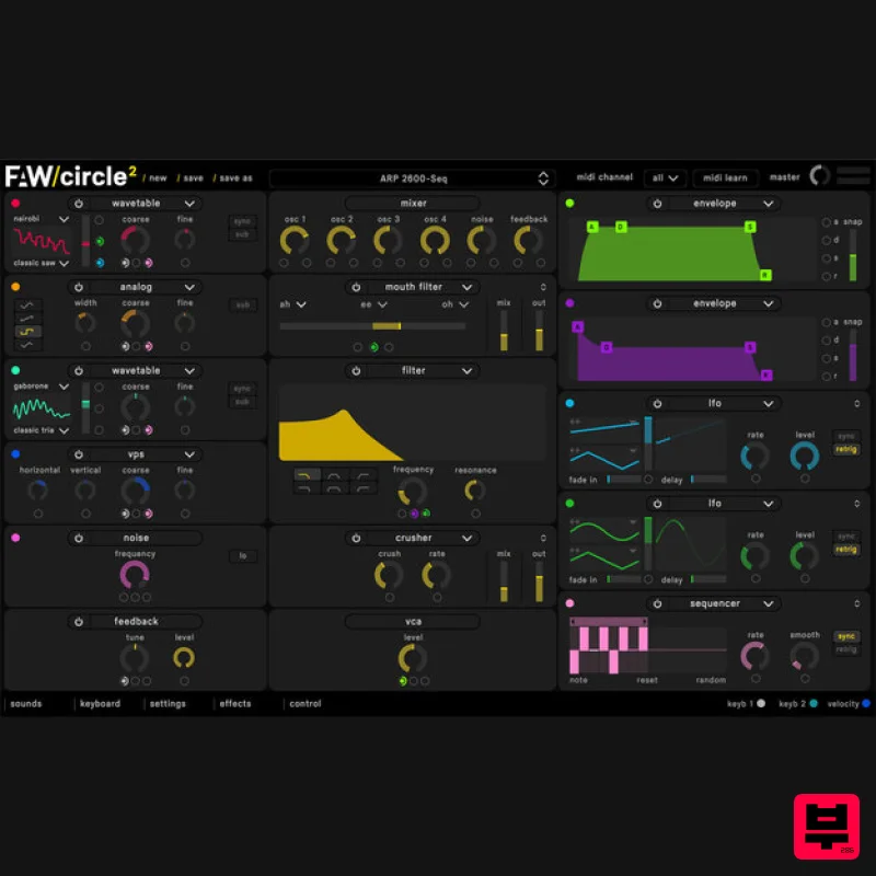 Future Audio Workshop Circle2 - Synth