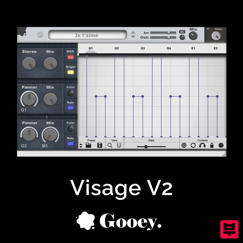 Gooey Audio Visage V2 – Stereo Fattener & Advanced Pan Sculptor Plugin - Stereo Image