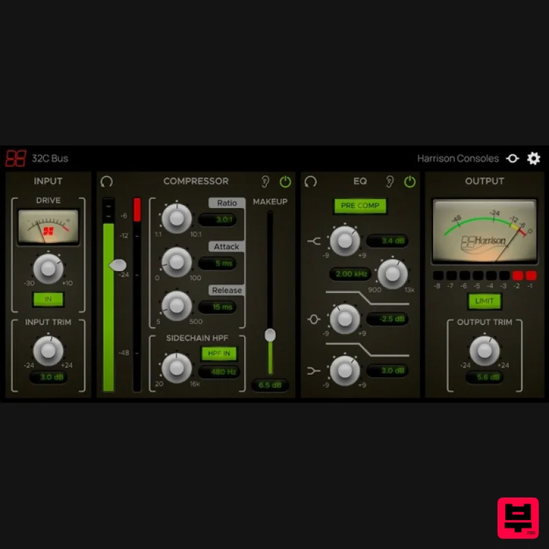 Harrison Consoles 32C Bus - Channel Strip