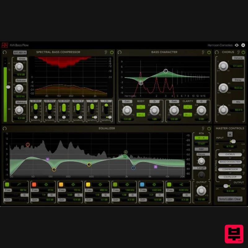 Harrison Consoles Bass Flow - Channel Strip