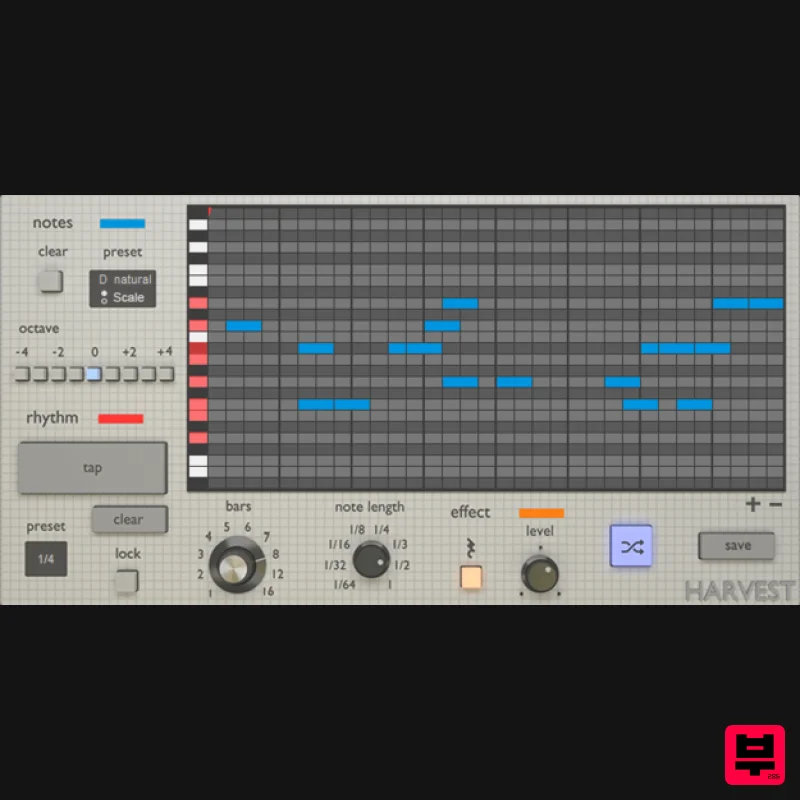 Harvest Plugins Harvest Mini - Sequencer