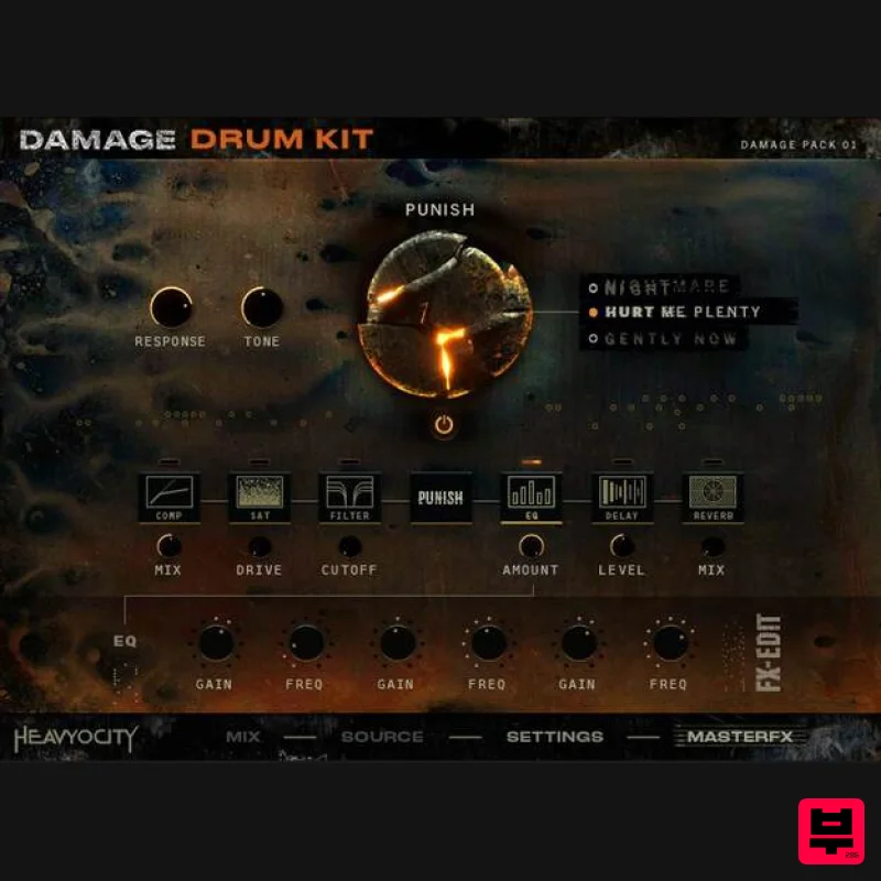 Heavyocity Damage Drum Kit - Kontakt Instrument