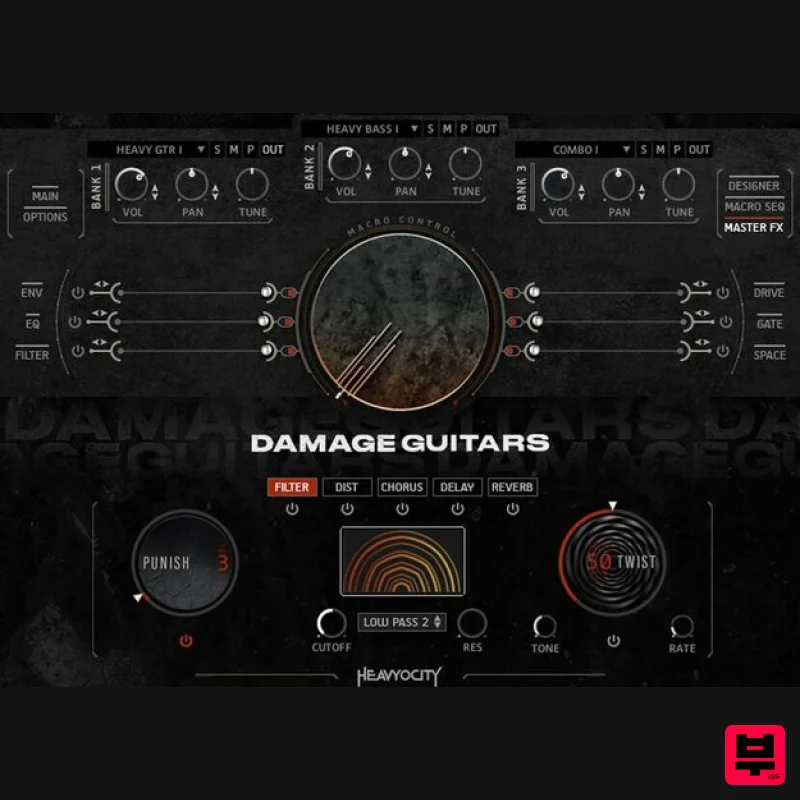 Heavyocity Damage Guitars - Kontakt Instrument