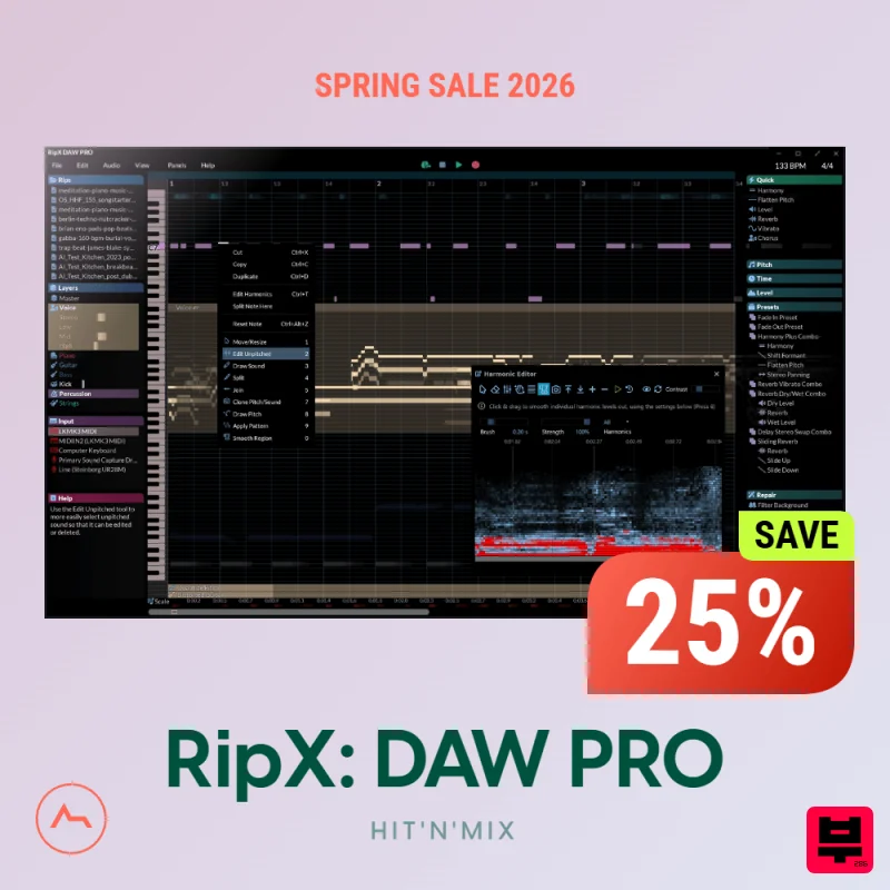 Hit’n’Mix RipX: DAW PRO - Daw