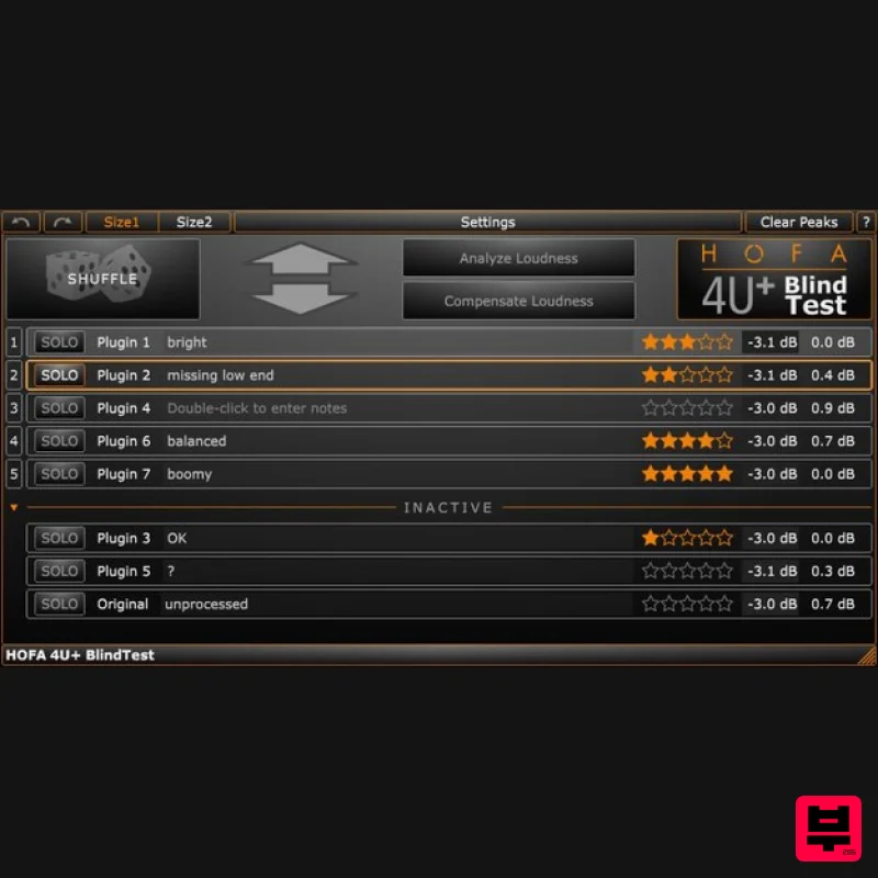 HOFA-Plugins 4U+ BlindTest - Utility