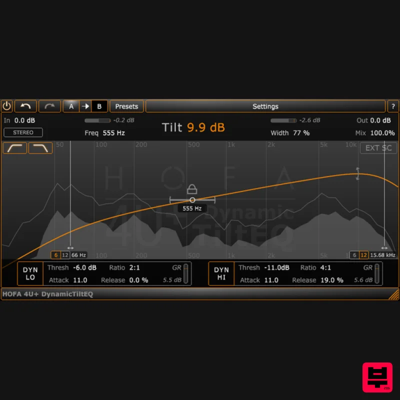 HOFA-Plugins 4U+ DynamicTiltEQ - EQ