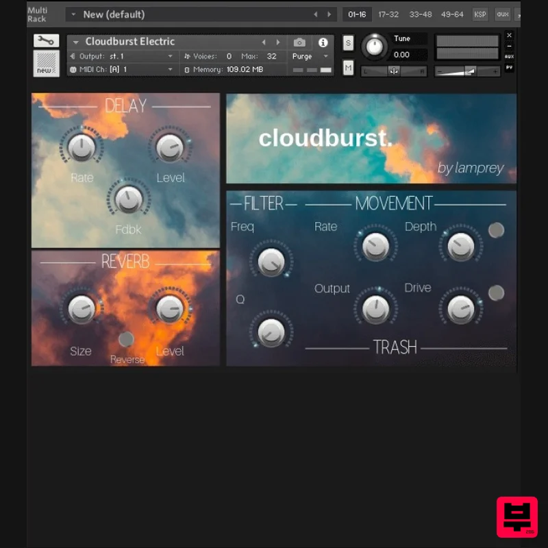Iamlamprey Cloudburst - Kontakt Instrument