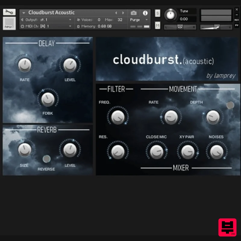 Iamlamprey Cloudburst Acoustic - Kontakt Instrument