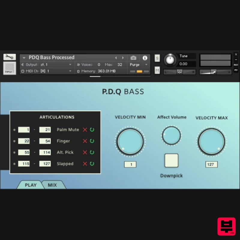 Iamlamprey PDQ Bass - Kontakt Instrument