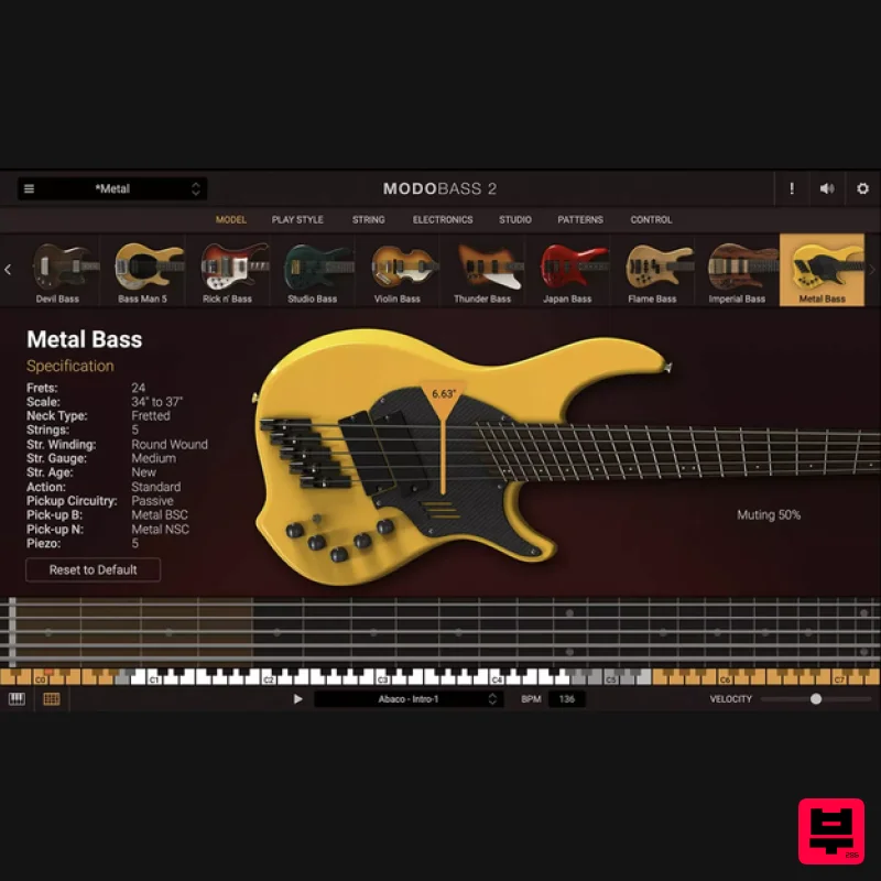 IK Multimedia MODO BASS Metal Bass - Professional Music Instrument Photo