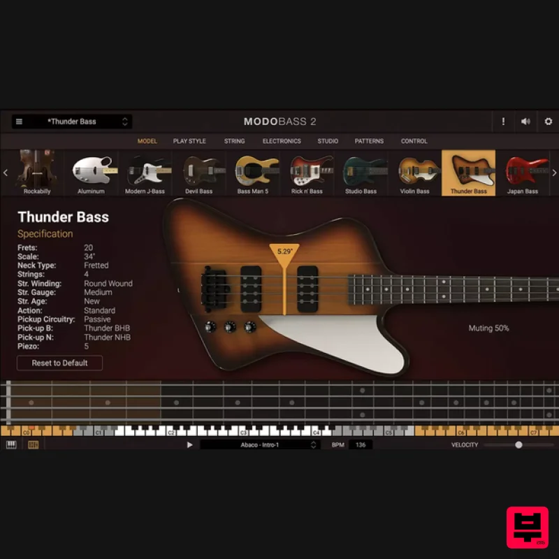 IK Multimedia MODO BASS Thunder Bass - Professional Music Instrument Photo