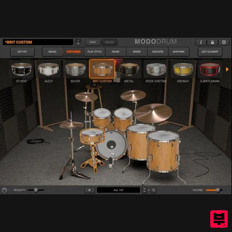 IK Multimedia MODO DRUM Kit - Brit Custom - Professional Music Instrument Photo