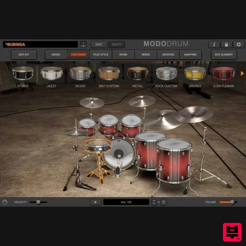 IK Multimedia MODO DRUM Kit - Bubinga - Virtual Instruments