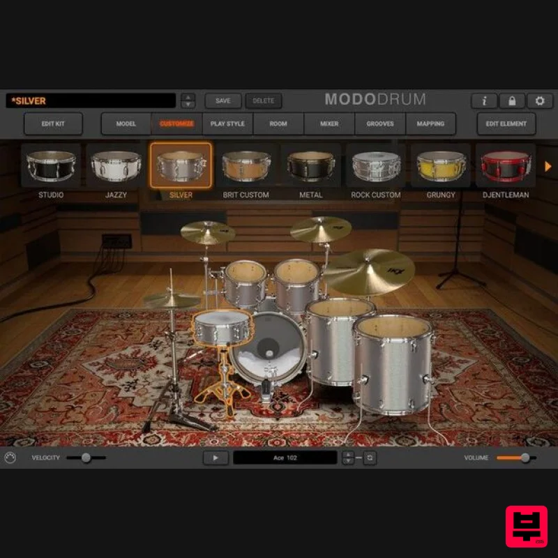 IK Multimedia MODO DRUM Kit - Silver - Virtual Instruments