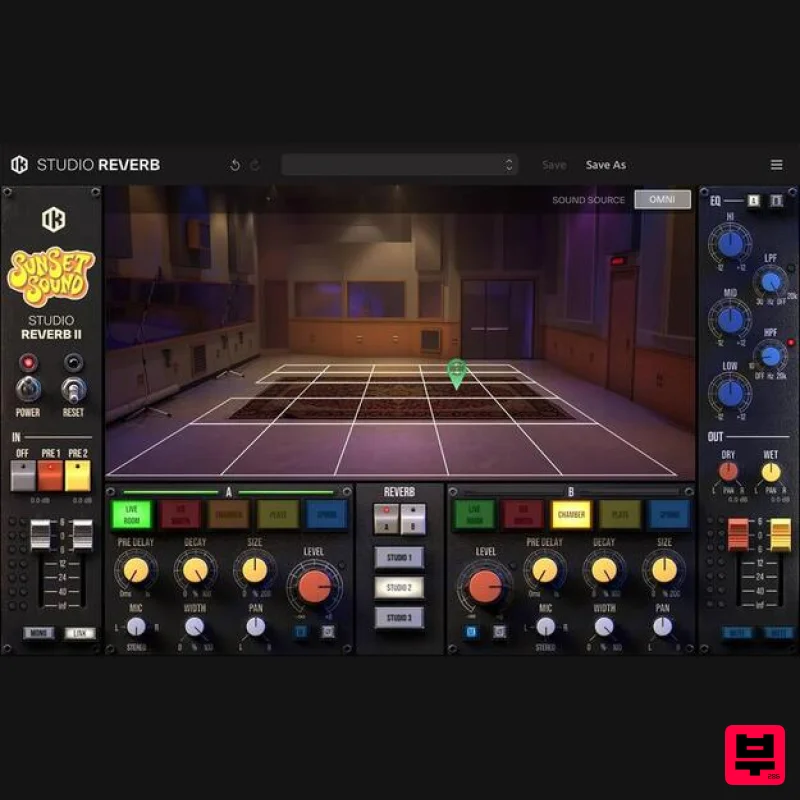 IK Multimedia Sunset Sound Studio Reverb II - Reverb