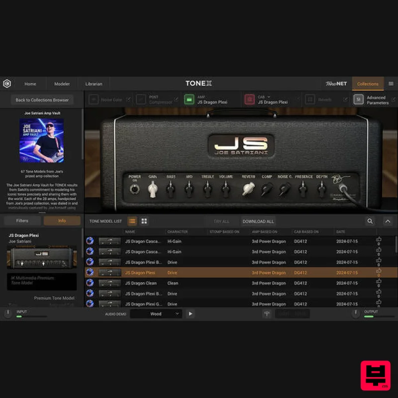 IK Multimedia Tonex Joe Satriani Amp Vault - Amp Simulator