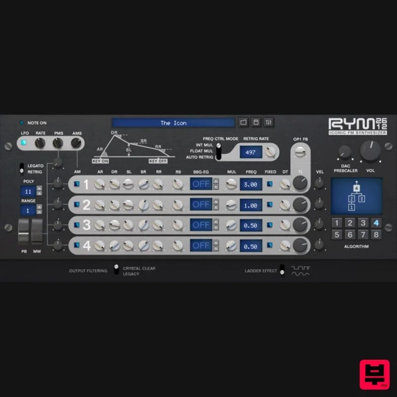 Inphonik RYM2612 Iconic FM Synthesizer - Synth