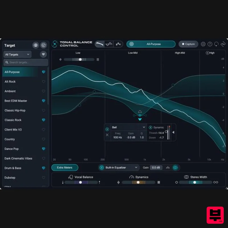iZotope Tonal Balance Control 3 - Metering