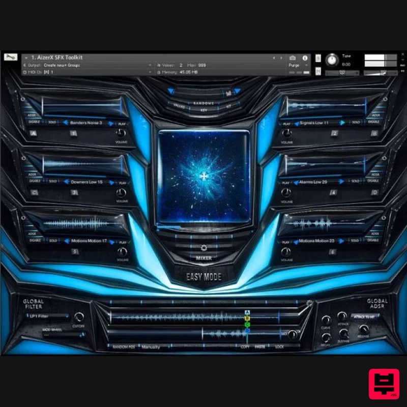 Keepforest AizerX - Trailer SFX Designer Toolkit - Kontakt Instrument