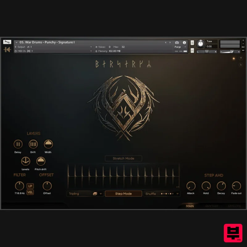 Keepforest Berserkr Core - Tribal Punk Folk Drums - Kontakt Instrument
