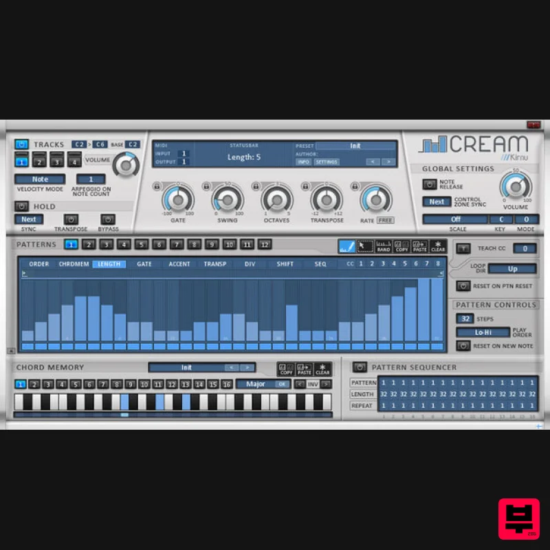 Kirnu Interactive Cream - MIDI Arp