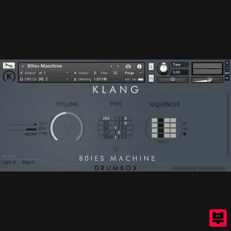 KLANG DRUMBOX: 80ies Machine - Kontakt Instrument