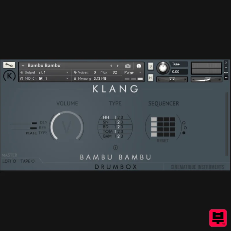 KLANG DRUMBOX: Bambu Bambu - Kontakt Instrument