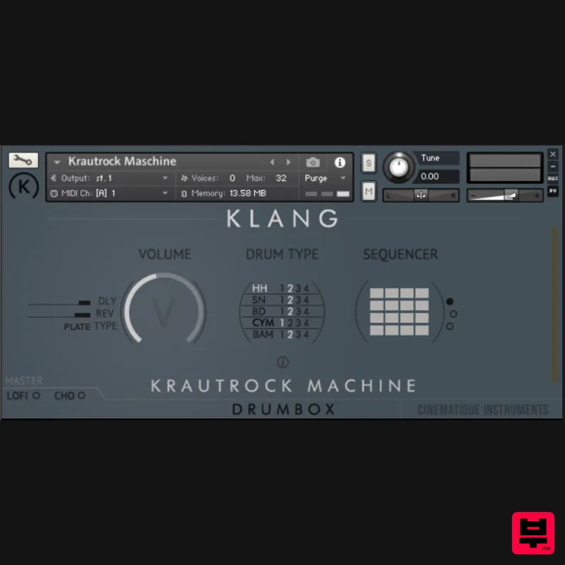 KLANG DRUMBOX: Krautrock Machine - Kontakt Instrument
