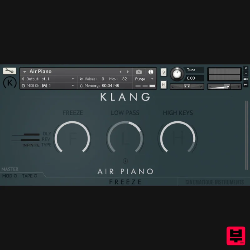 KLANG FREEZE: Air Piano - Kontakt Instrument