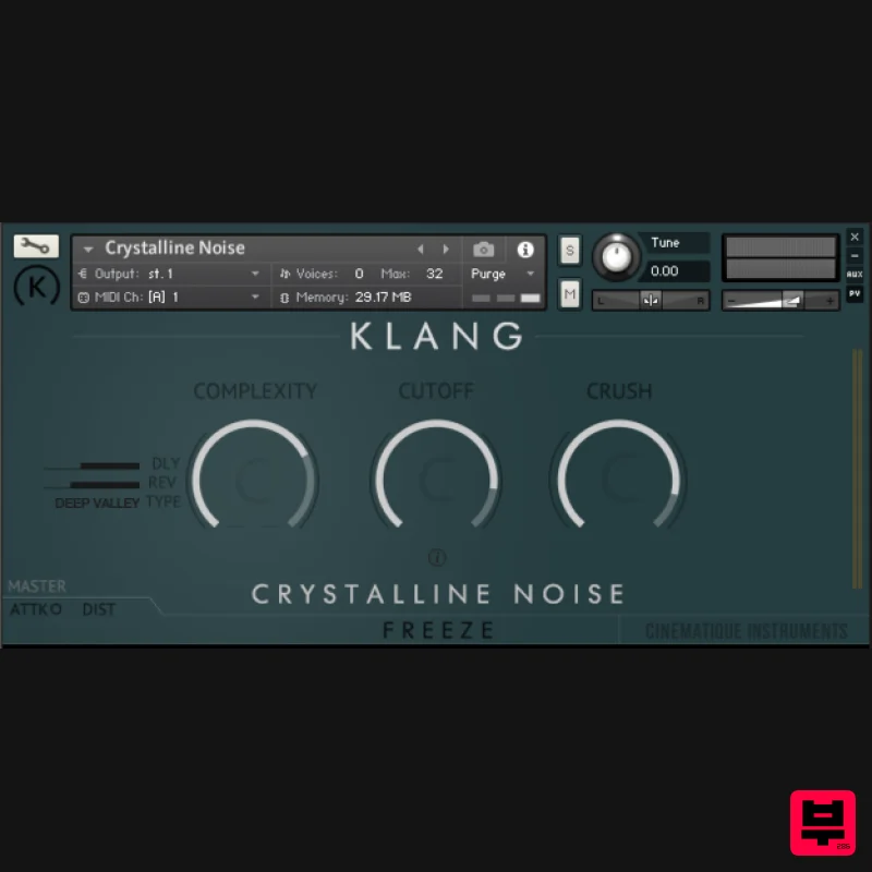 KLANG FREEZE: Crystalline Noise - Kontakt Instrument